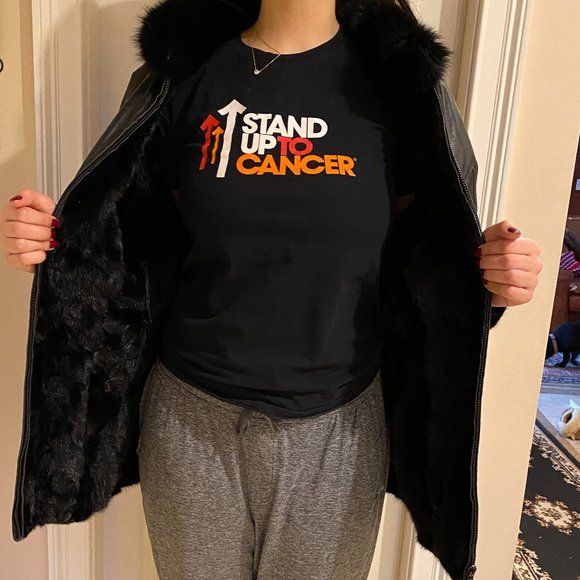 Reversable Leather and Mink three quarter Jacket - Picture 8 of 11